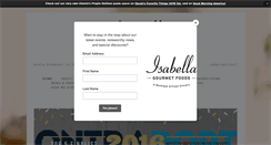 Desktop Screenshot of isabellagourmetfoods.com